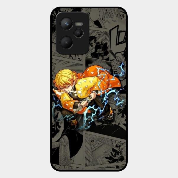 Zenitsu Manga Glass Case Cover For Realme C35