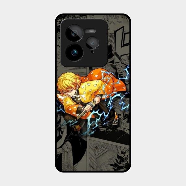 Zenitsu Manga Glass Case Cover For Realme