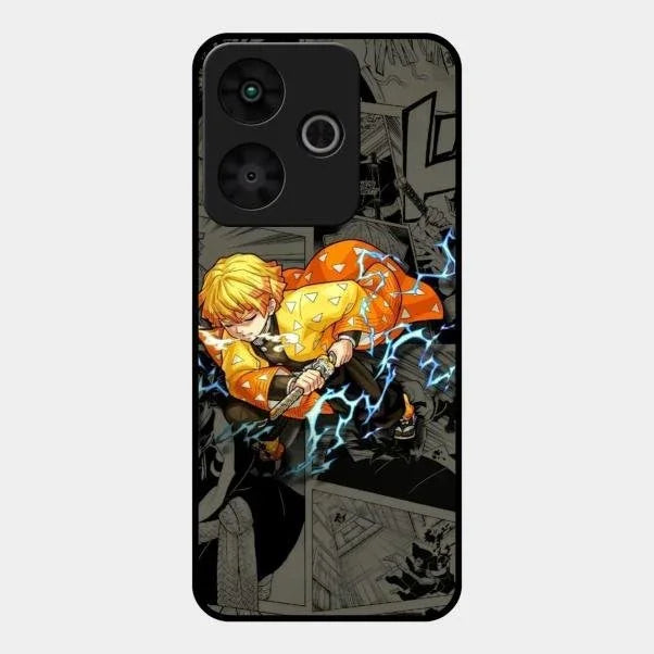 Zenitsu Manga Glass Case Cover For Redmi