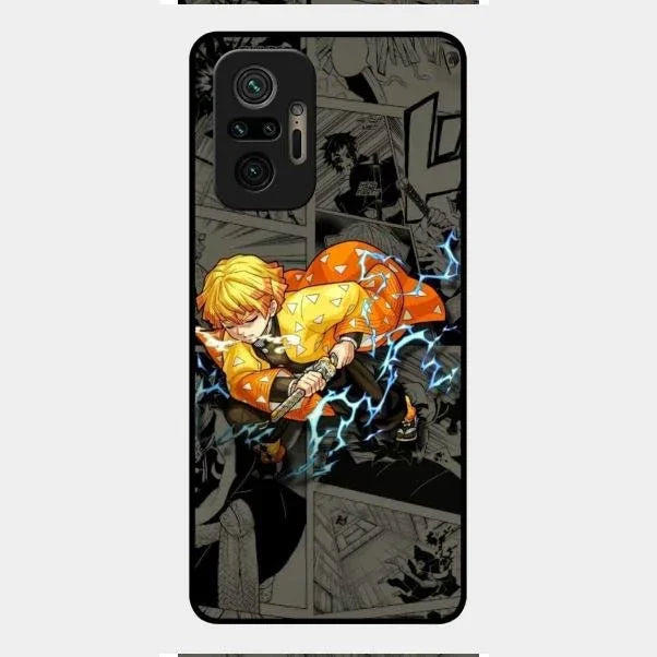 Zenitsu Manga Glass Case Cover For Redmi