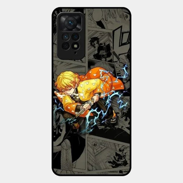 Zenitsu Manga Glass Case Cover For Redmi