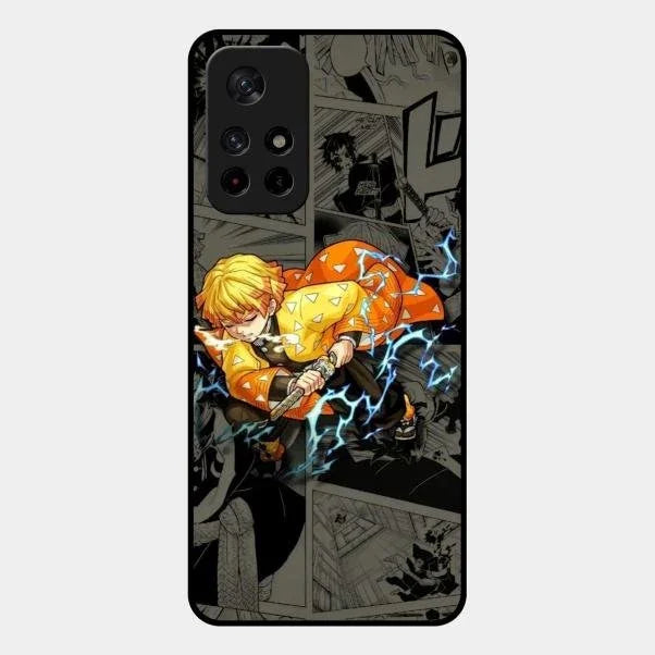 Zenitsu Manga Glass Case Cover For Redmi