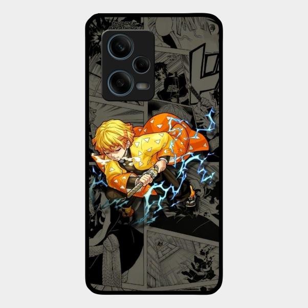 Zenitsu Manga Glass Case Cover For Redmi Note 12 Pro 5G