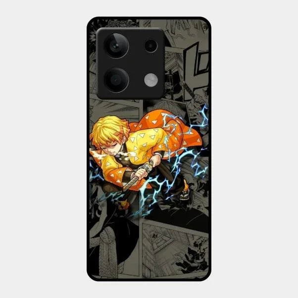 Zenitsu Manga Glass Case Cover For Redmi