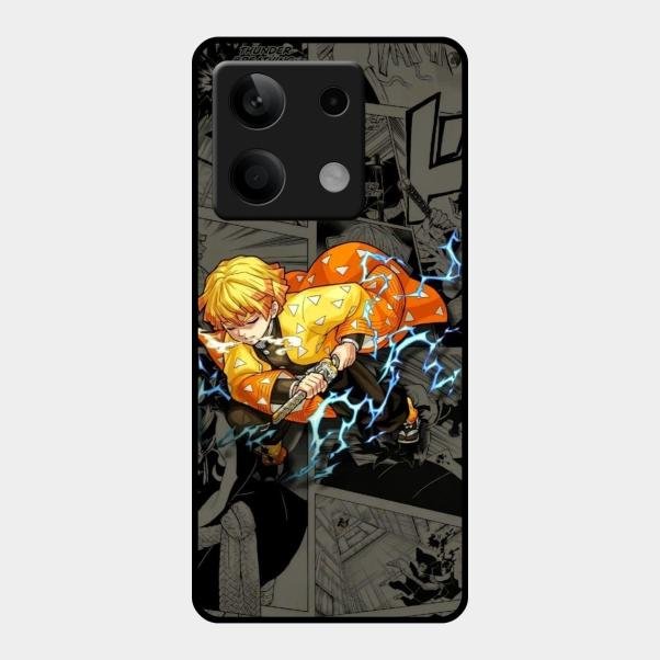 Zenitsu Manga Glass Case Cover For Redmi Note 13 5G