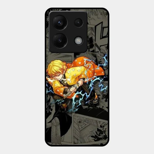 Zenitsu Manga Glass Case Cover For Redmi
