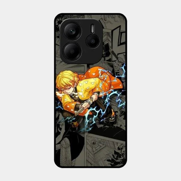 Zenitsu Manga Glass Case Cover For Redmi