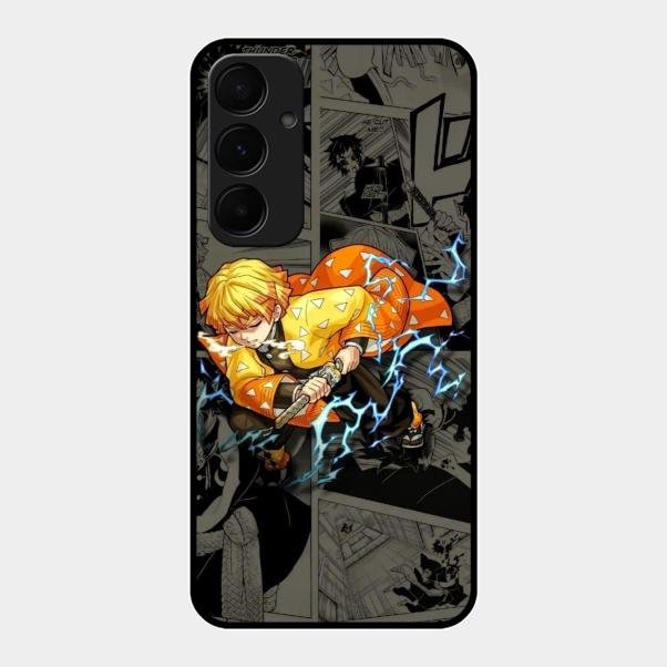 Zenitsu Manga Glass Case Cover For Samsung Galaxy A35 5G