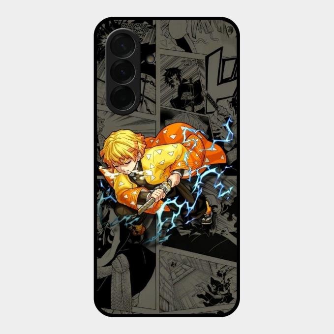 Zenitsu Manga Glass Case Cover For Samsung
