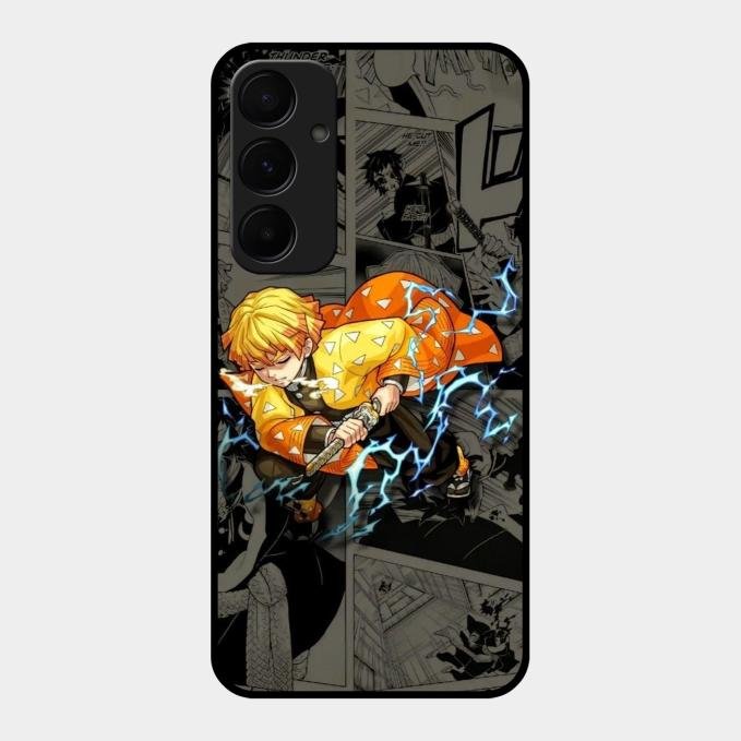 Zenitsu Manga Glass Case Cover For Samsung Galaxy A55 5G