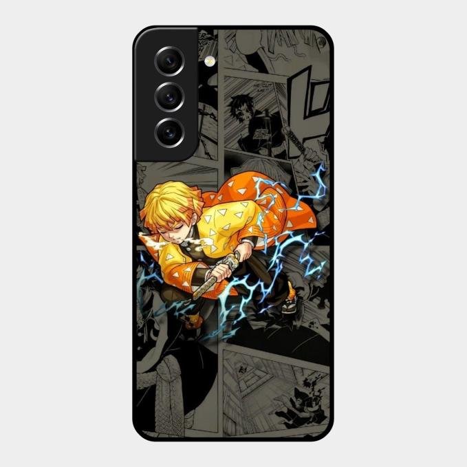 Zenitsu Manga Glass Case Cover For Samsung
