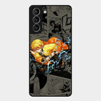 Zenitsu Manga Glass Case Cover For Samsung Galaxy S21
