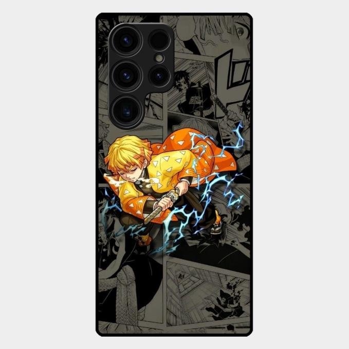 Zenitsu Manga Glass Case Cover For Samsung