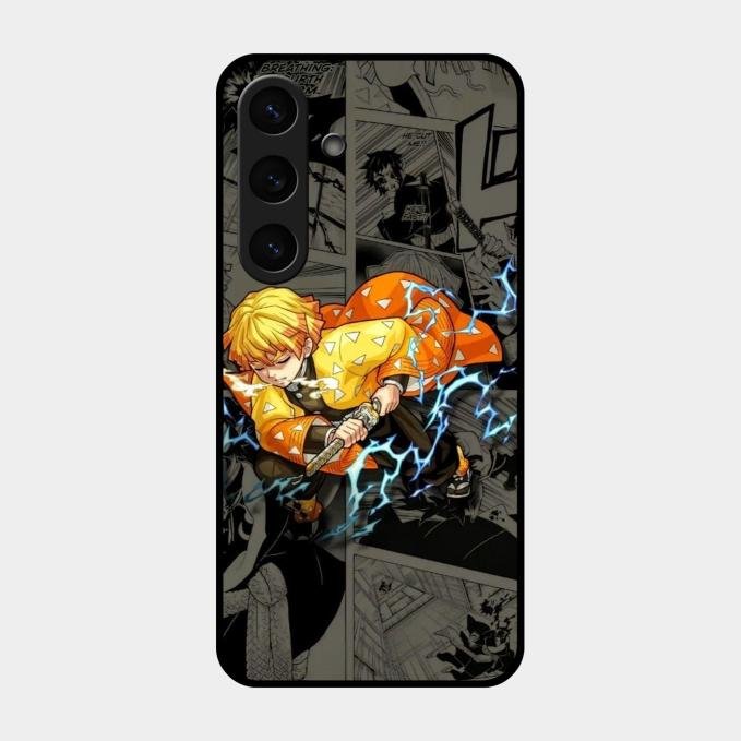 Zenitsu Manga Glass Case Cover For Samsung