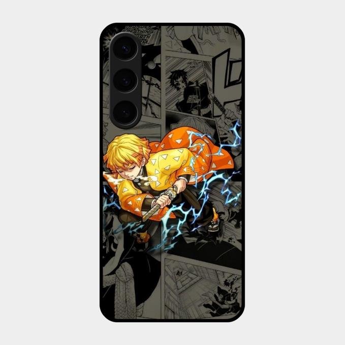 Zenitsu Manga Glass Case Cover For Samsung