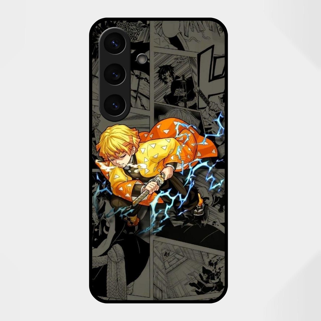 Zenitsu Manga Glass Case Cover For Samsung Galaxy S25 FE 5G