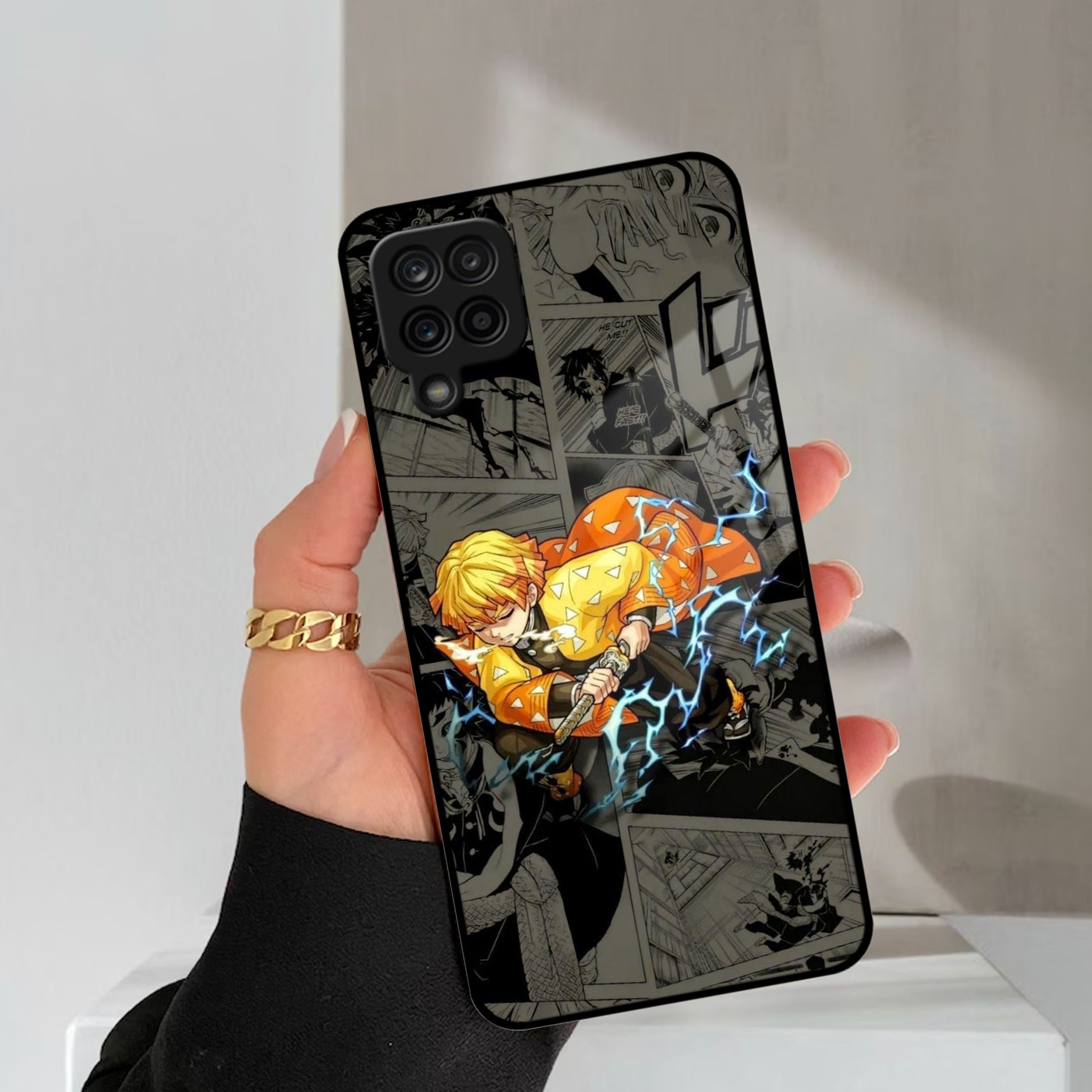 Zenitsu Manga Glass Case Cover For Samsung Galaxy M42 5G