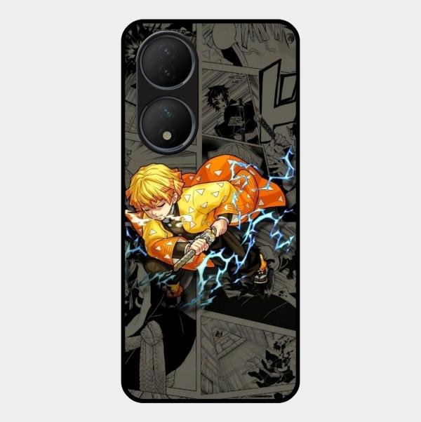 Zenitsu Manga Glass Case Cover For Vivo