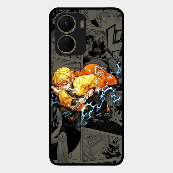 Zenitsu Manga Glass Case Cover For Vivo