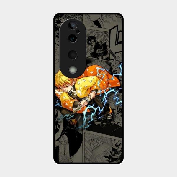 Zenitsu Manga Glass Case Cover For Vivo
