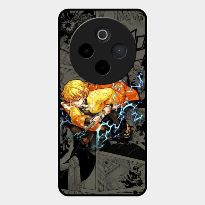 Zenitsu Manga Glass Case Cover For Vivo
