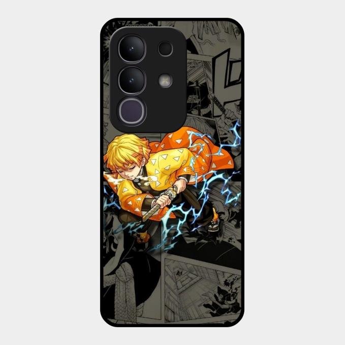 Zenitsu Manga Glass Case Cover For Vivo T4X 5G