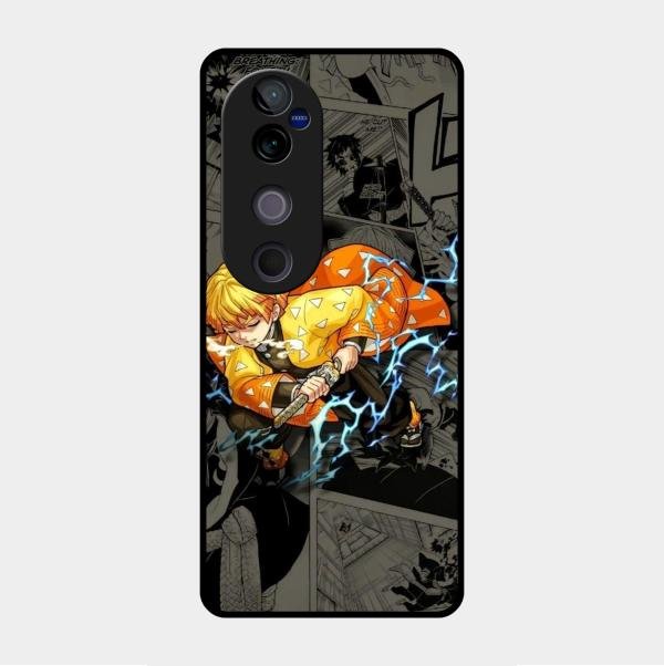 Zenitsu Manga Glass Case Cover For Vivo
