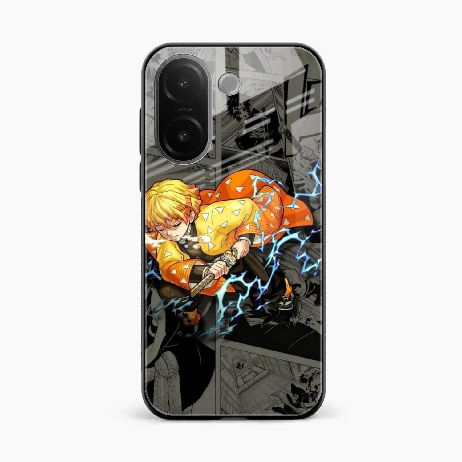 Zenitsu Manga Glass Case Cover For Vivo