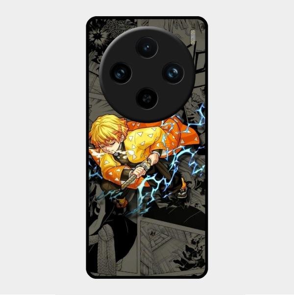 Zenitsu Manga Glass Case Cover For Vivo