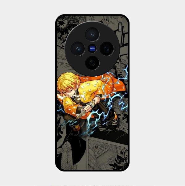 Zenitsu Manga Glass Case Cover For Vivo