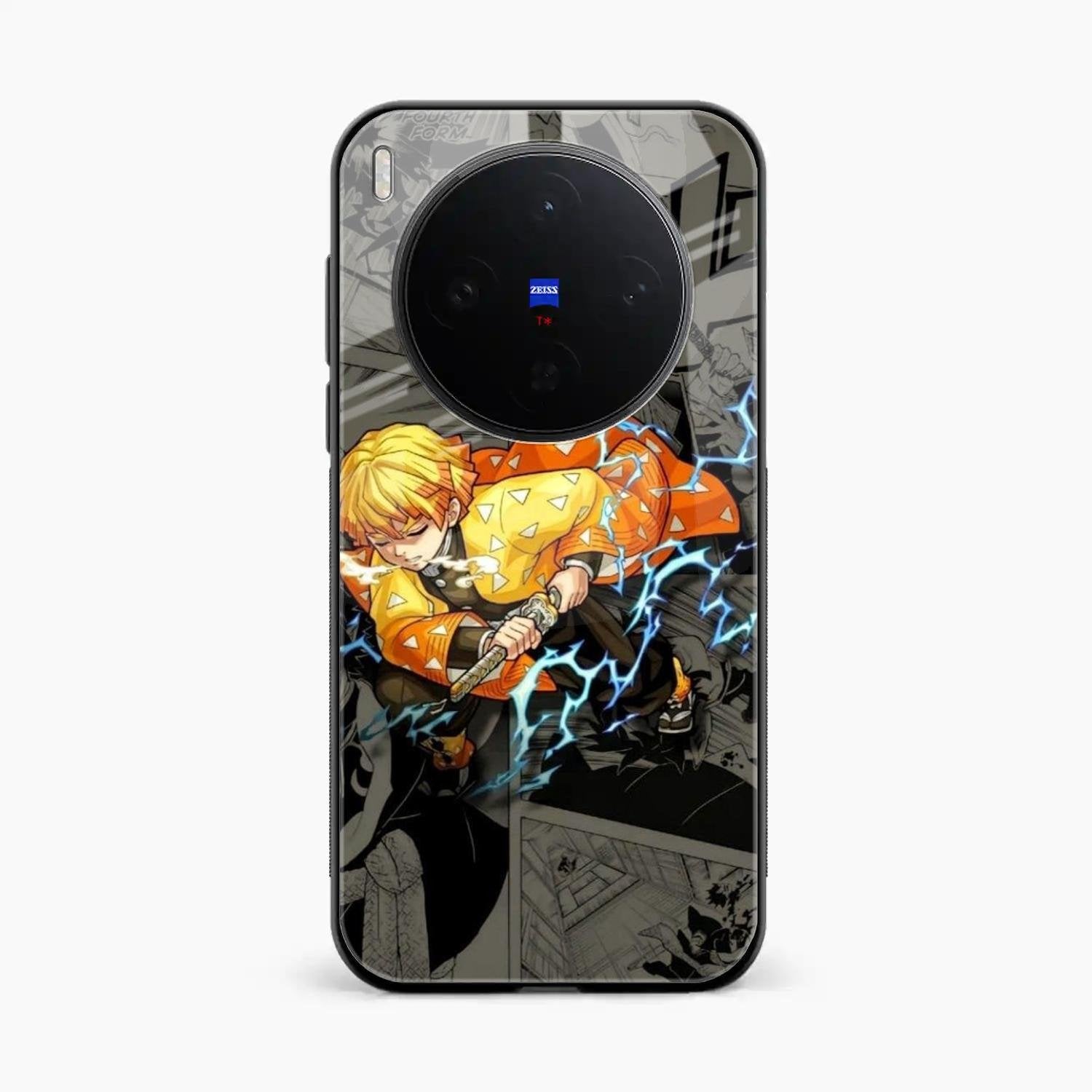 Zenitsu Manga Glass Case Cover For Vivo