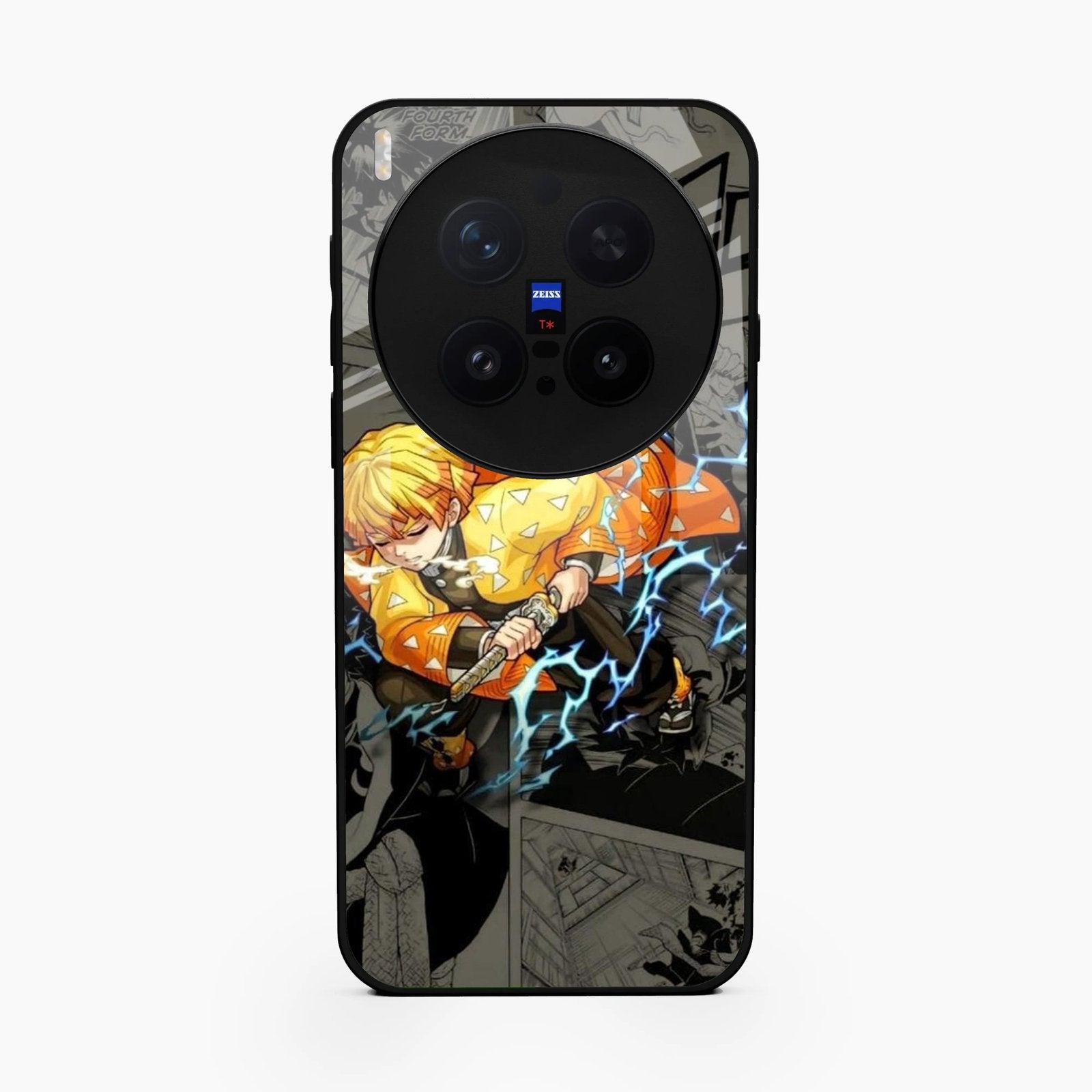 Zenitsu Manga Glass Case Cover For Vivo