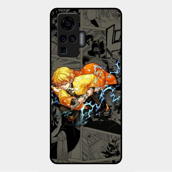 Zenitsu Manga Glass Case Cover For Vivo