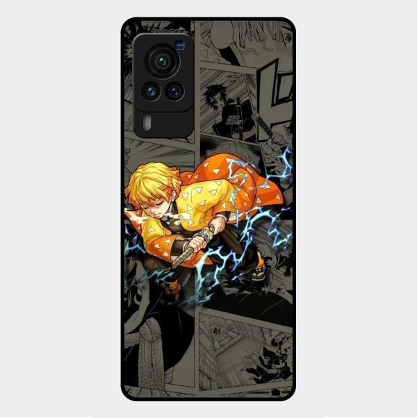 Zenitsu Manga Glass Case Cover For Vivo