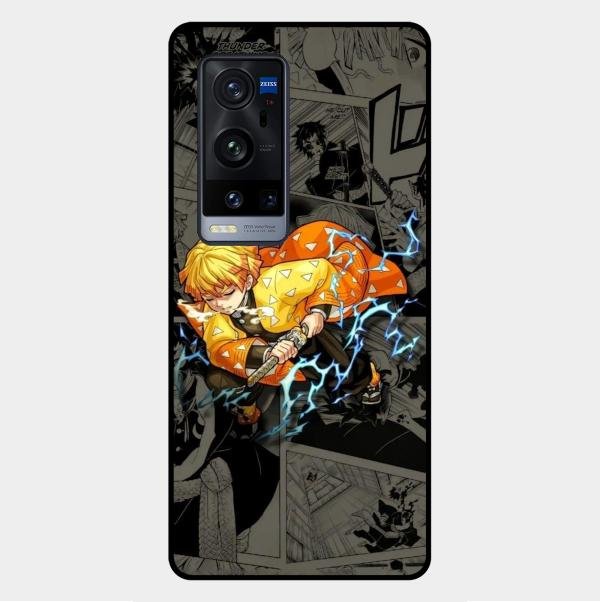 Zenitsu Manga Glass Case Cover For Vivo