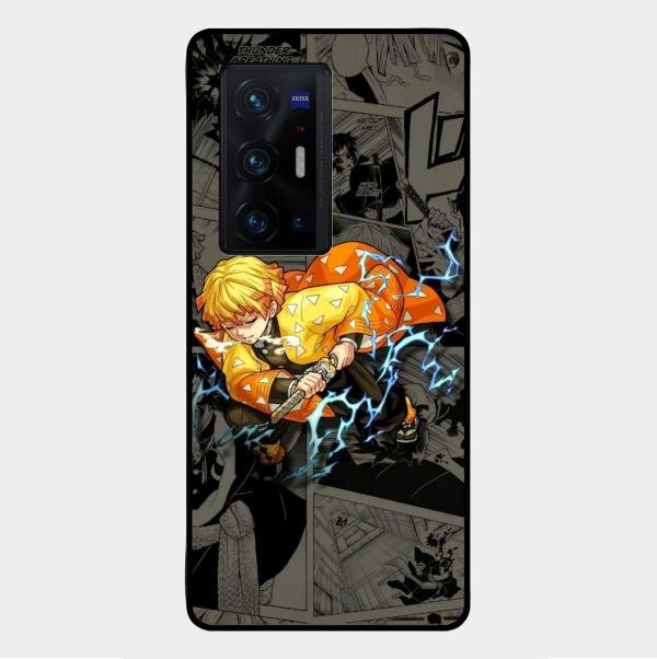 Zenitsu Manga Glass Case Cover For Vivo