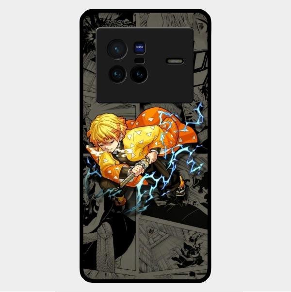 Zenitsu Manga Glass Case Cover For Vivo