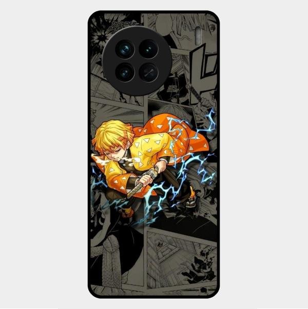 Zenitsu Manga Glass Case Cover For Vivo