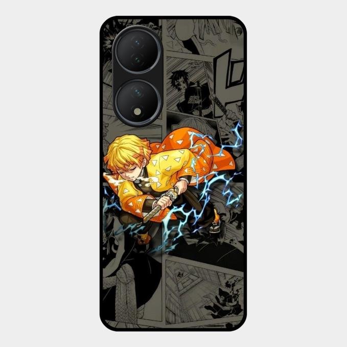 Zenitsu Manga Glass Case Cover For Vivo Y100 5G
