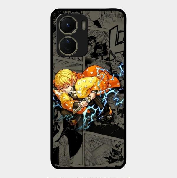 Zenitsu Manga Glass Case Cover For Vivo