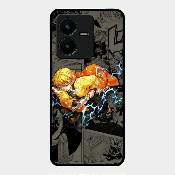 Zenitsu Manga Glass Case Cover For Vivo