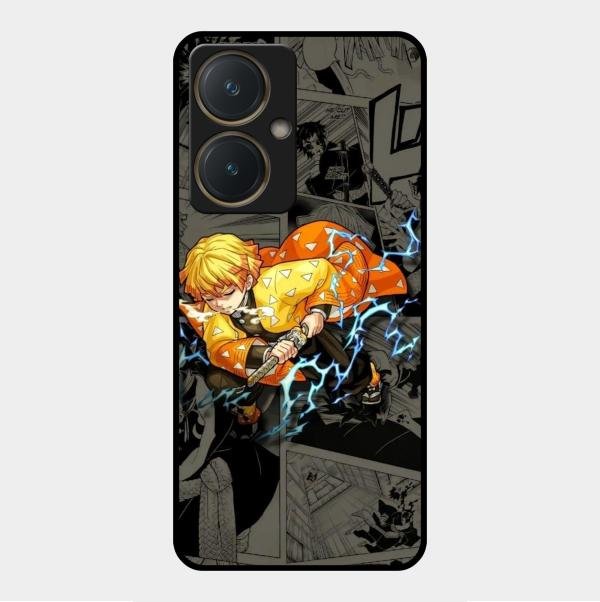 Zenitsu Manga Glass Case Cover For Vivo