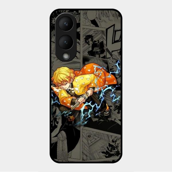 Zenitsu Manga Glass Case Cover For Vivo