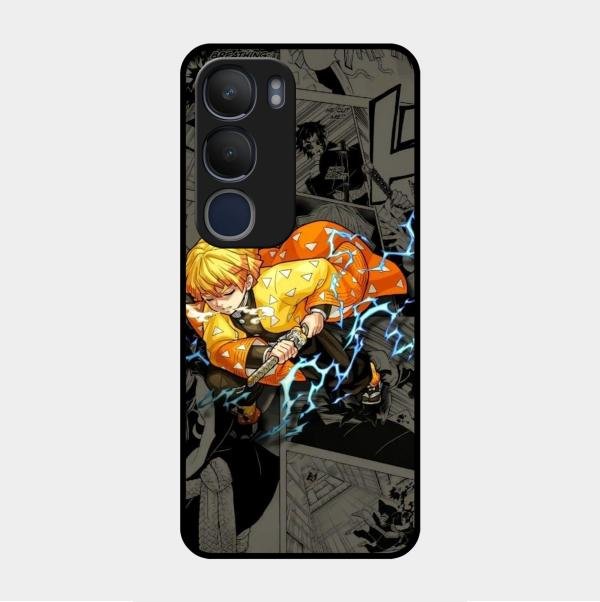 Zenitsu Manga Glass Case Cover For Vivo