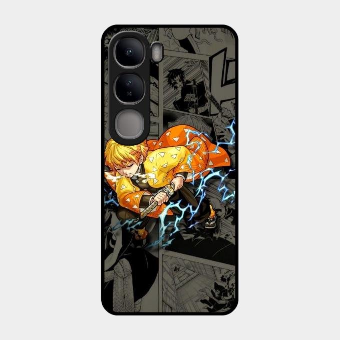 Zenitsu Manga Glass Case Cover For Vivo