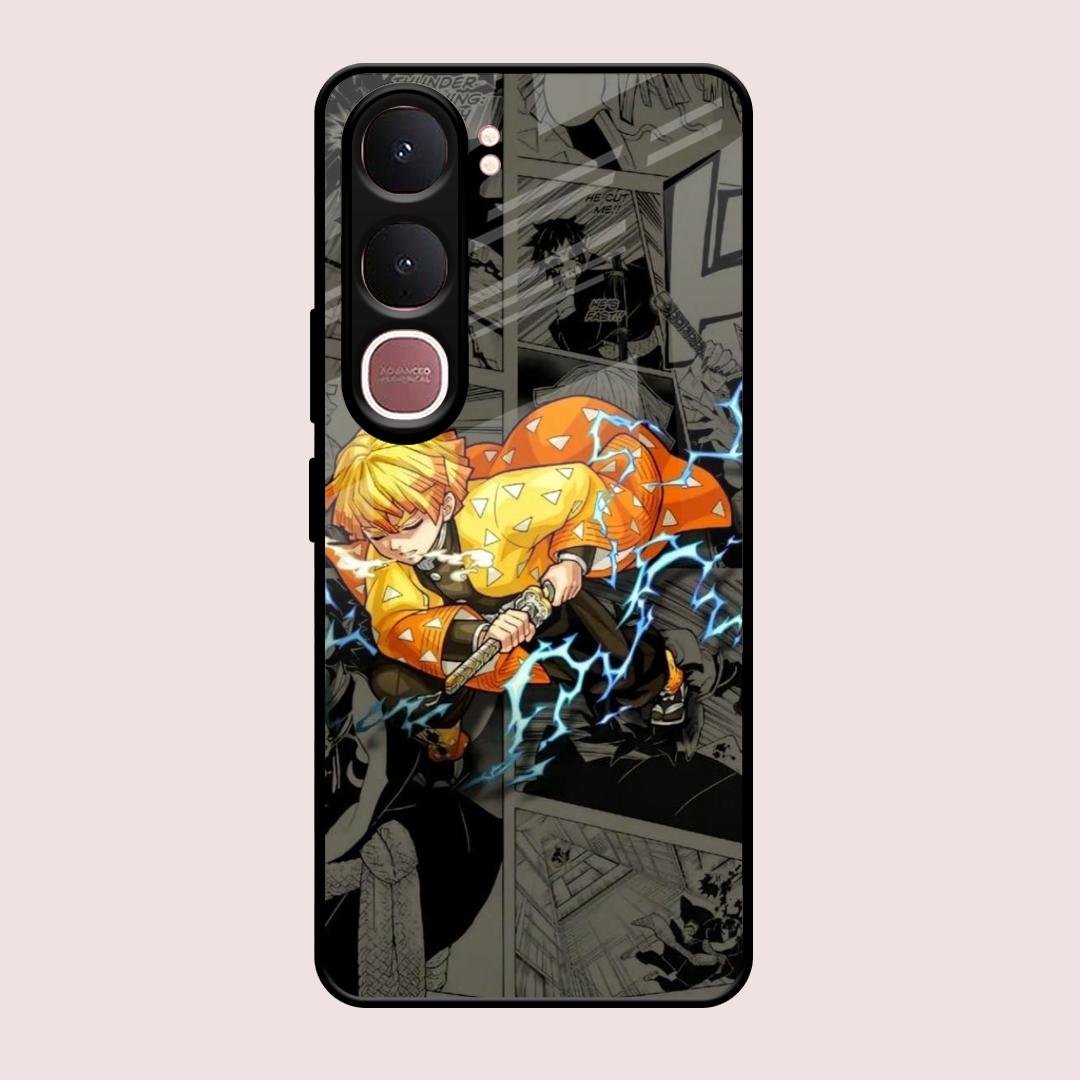 Zenitsu Manga Glass Case Cover For Vivo Y31 5G