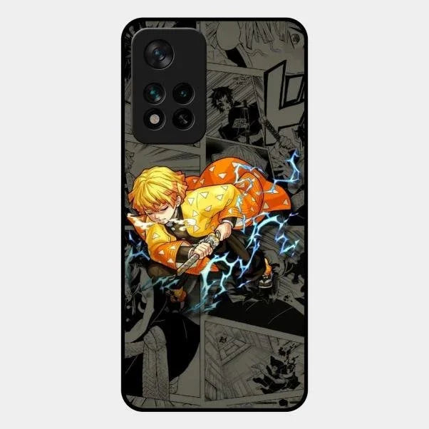 Zenitsu Manga Glass Case Cover For Redmi