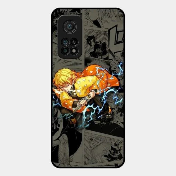 Zenitsu Manga Glass Case Cover For Redmi