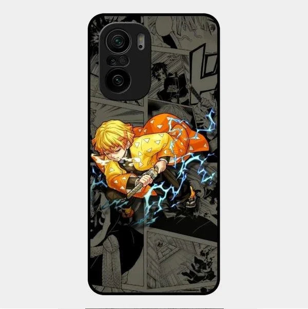 Zenitsu Manga Glass Case Cover For Redmi