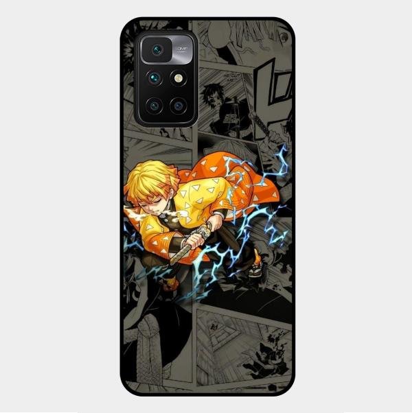Zenitsu Manga Glass Case Cover For Xiaomi Redmi 10 Prime